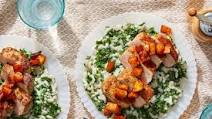 MasterChef Tuscan-Spiced Pork Chops with Parmesan Risotto & Apple Pan Sauce MasterChef Tuscan-Spiced Pork Chops with Parmesan Risotto & Apple Pan Sauce