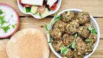 Quick and Easy Greek Lamb and Spinach Meatballs with Tzatziki Quick and Easy Greek Lamb and Spinach Meatballs with Tzatziki