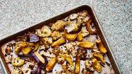 Sheet Pan Salmon and Squash with Miso Mojo Sheet Pan Salmon and Squash with Miso Mojo