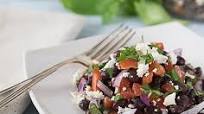 Black Beans, Feta, Basil, Red Onion, and Tomato Salad Recipe Black Beans, Feta, Basil, Red Onion, and Tomato Salad Recipe