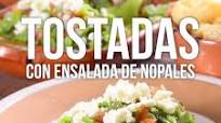 Tostadas con Ensalada de Nopales Tostadas con Ensalada de Nopales