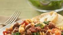Beefy Tomato and Spinach Rotini Beefy Tomato and Spinach Rotini