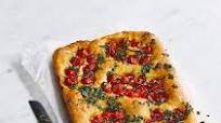 Tomato and basil pesto focaccia Tomato and basil pesto focaccia
