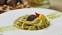 Carrot Pork Meatballs With Pesto Pasta Carrot Pork Meatballs With Pesto Pasta