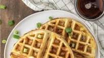 Bacon Cheddar Waffles Bacon Cheddar Waffles