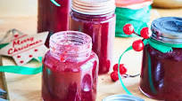 Festive plum and strawberry jam Festive plum and strawberry jam