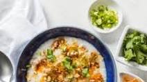 Congee (Chinese Rice Porridge) with Stir-Fried Ground Pork Congee (Chinese Rice Porridge) with Stir-Fried Ground Pork