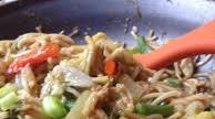Filipino Pancit Canton - Egg Noodles with Chicken and Vegetables Filipino Pancit Canton - Egg Noodles with Chicken and Vegetables