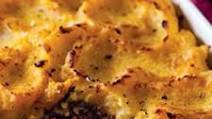 Ostrich cottage pie topped with butternut mash Ostrich cottage pie topped with butternut mash