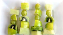 Healthy Green Fruit Kabobs Healthy Green Fruit Kabobs