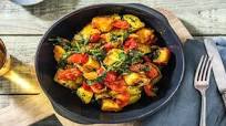 Speedy Saag Paneer with Cheat's Bombay Potatoes Speedy Saag Paneer with Cheat's Bombay Potatoes