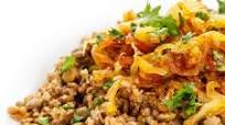 Lentils and Bulgur Wheat with Caramelized Onions Lentils and Bulgur Wheat with Caramelized Onions