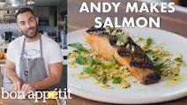 Andy Makes Grilled Salmon with Lemon Sauce | From the Test Kitchen | Bon Appétit Andy Makes Grilled Salmon with Lemon Sauce | From the Test Kitchen | Bon Appétit