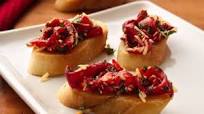 Roasted Red Bell Pepper Bruschetta Roasted Red Bell Pepper Bruschetta