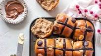 Double Chocolate Chip Hot Cross Buns (vegan) Double Chocolate Chip Hot Cross Buns (vegan)