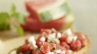 Watermelon Feta Bruschetta Watermelon Feta Bruschetta