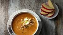 Apple-Sweet Potato Soup with Apple Yogurt Topper Apple-Sweet Potato Soup with Apple Yogurt Topper