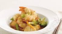 Seafood and vegetable stir-fry Seafood and vegetable stir-fry