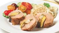 Artichoke-Stuffed Nagano Pork Tenderloin Artichoke-Stuffed Nagano Pork Tenderloin