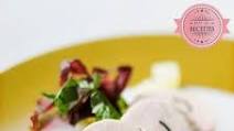 Poached Guinea Fowl Supreme with Wakame Seaweed Cream Poached Guinea Fowl Supreme with Wakame Seaweed Cream