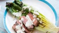 Grilled Strip Steak and Caesar Salad Grilled Strip Steak and Caesar Salad