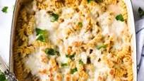 Dump and Bake Chicken Alfredo Pasta Casserole Dump and Bake Chicken Alfredo Pasta Casserole
