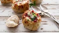 Pizza Stuffed Mini Bread Bowls Pizza Stuffed Mini Bread Bowls