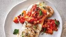 Slow-Cooker Cod With Tomato-Balsamic Jam Slow-Cooker Cod With Tomato-Balsamic Jam