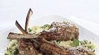 Lemon-Garlic Lamb Chops with Minted Couscous Lemon-Garlic Lamb Chops with Minted Couscous