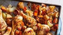 Oven-Baked Chicken Drumsticks with Potatoes Oven-Baked Chicken Drumsticks with Potatoes