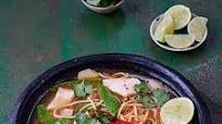 Asian noodle broth with fish Asian noodle broth with fish