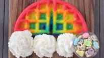 Rainbow Waffles Rainbow Waffles