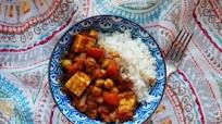 Tofu Chana Masala (tofu and chickpeas spicy stew) Tofu Chana Masala (tofu and chickpeas spicy stew)