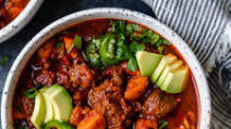 Slow Cooker Chunky Beef Chili with Sweet Potatoes Slow Cooker Chunky Beef Chili with Sweet Potatoes