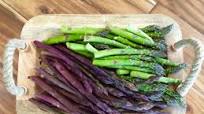 Purple and Green Roasted Asparagus Purple and Green Roasted Asparagus