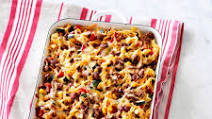 Chilli beef and bean pasta bake Chilli beef and bean pasta bake