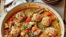 Pork & apple stew with parsley & thyme dumplings Pork & apple stew with parsley & thyme dumplings