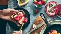 Dark Chocolate Hummus, Strawberry & French Brie Grilled Cheese Dark Chocolate Hummus, Strawberry & French Brie Grilled Cheese