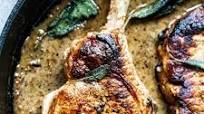 Juicy Pork Chops with Apple Cider Cream Sauce Juicy Pork Chops with Apple Cider Cream Sauce