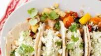 Summer Vegetarian Tacos with Avocado Cream Summer Vegetarian Tacos with Avocado Cream