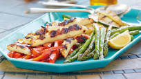 Grilled Juustoleipa and Vegetable Antipasto Platter Grilled Juustoleipa and Vegetable Antipasto Platter