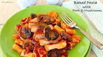Baked Pasta with Pork and Mushrooms Baked Pasta with Pork and Mushrooms