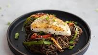 Seared Rockfish with Soba Noodle Salad Seared Rockfish with Soba Noodle Salad