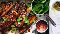 Quick barbecued pork belly with spiced vinegar Quick barbecued pork belly with spiced vinegar