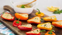 Hummus Stuffed Mini Peppers Hummus Stuffed Mini Peppers