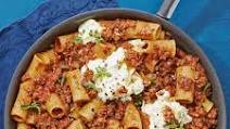 Beef & Eggplant Ragu with Rigatoni Beef & Eggplant Ragu with Rigatoni