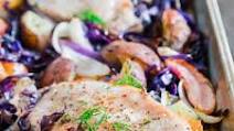 Sheet Pan Pork Chops with Cabbage, Apples and Potatoes Sheet Pan Pork Chops with Cabbage, Apples and Potatoes