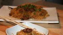 Hong Kong Pan-Fried Noodles with Mock Duck Hong Kong Pan-Fried Noodles with Mock Duck