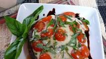 Grilled Portabella Mushroom alla Caprese Grilled Portabella Mushroom alla Caprese