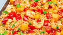 15-Minute Sheet Pan Hawaiian Shrimp 15-Minute Sheet Pan Hawaiian Shrimp